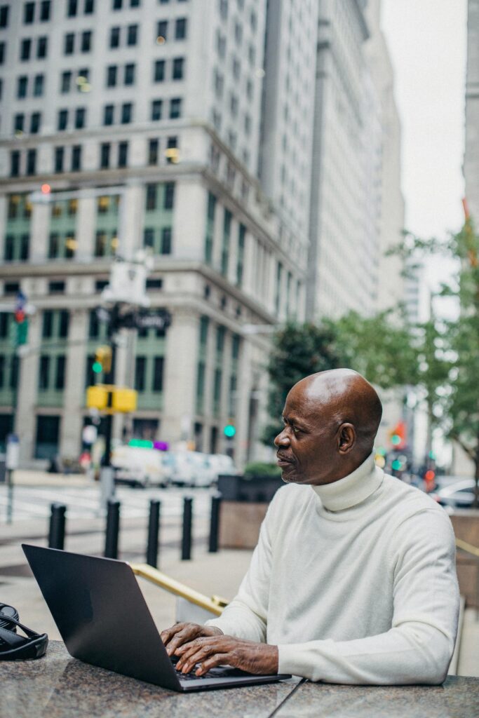 Entrepreneur working in an urban creative space